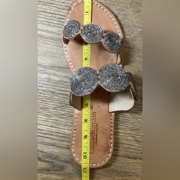 Laidback London Women's Handmade Leather Slip-On Sandals Size US 10 EU 41 EUC - Picture 7 of 7